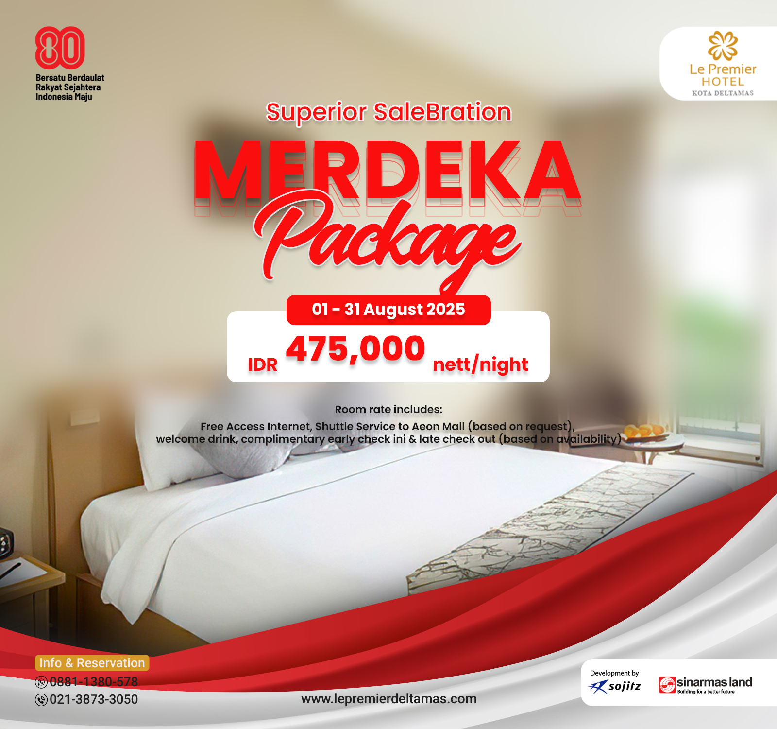 Le Premier Hotel Kota Deltamas - Start from IDR 475.000 nett/night