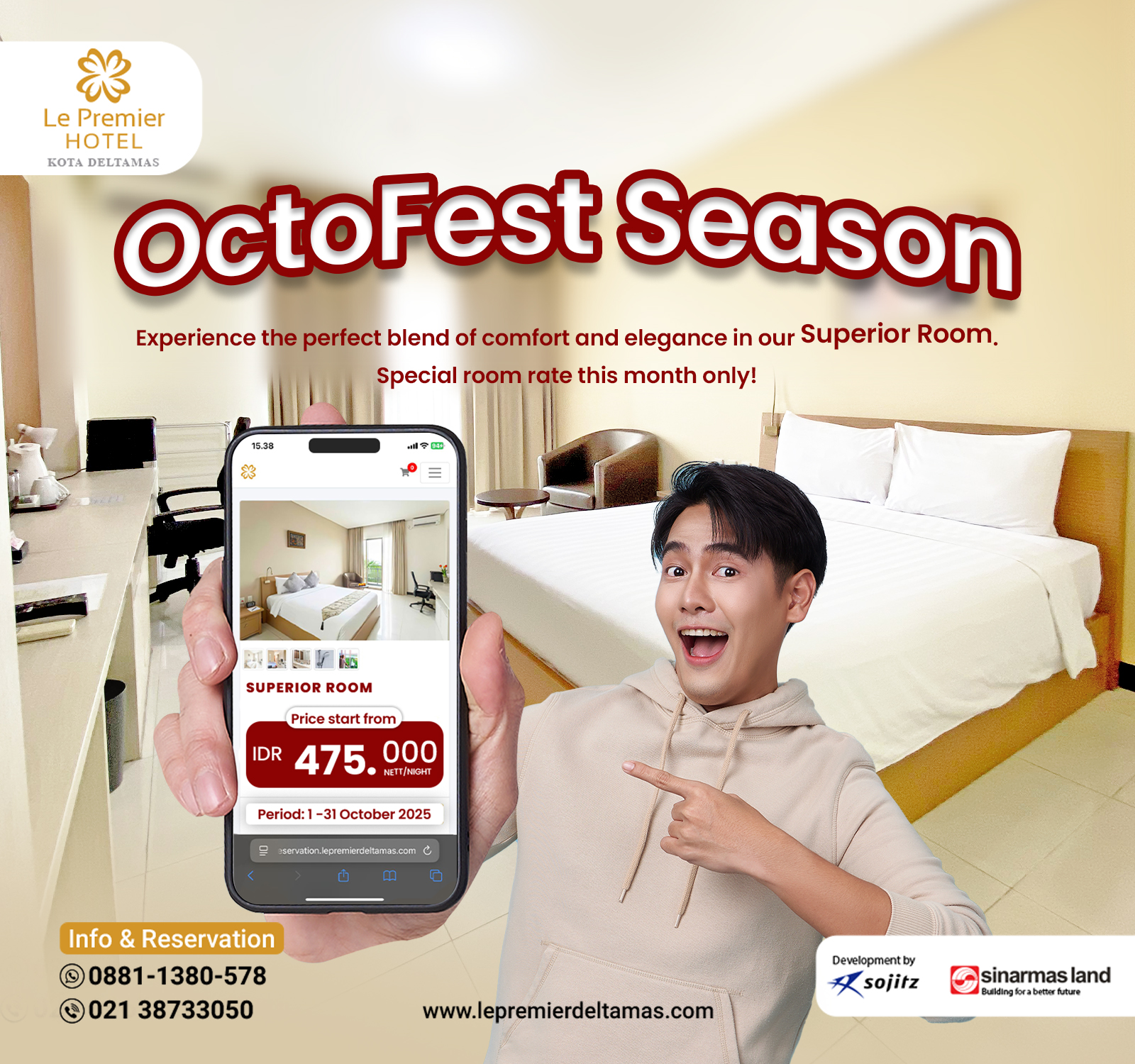 Le Premier Hotel Kota Deltamas - Start from IDR 475.000 nett/night