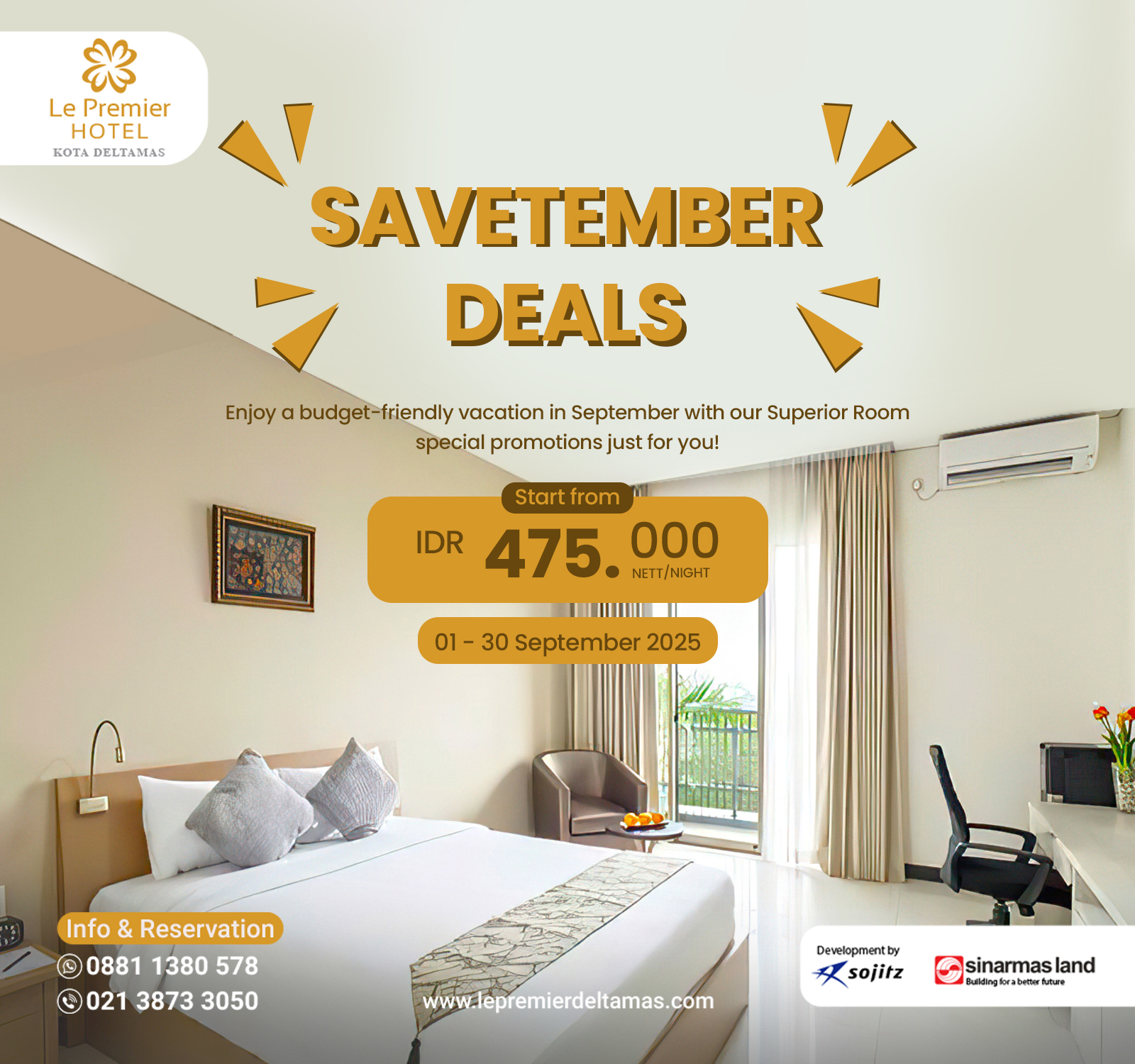 Le Premier Hotel Kota Deltamas - Start from IDR 475.000 nett/night
